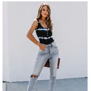 Vici tie dye bodysuit large